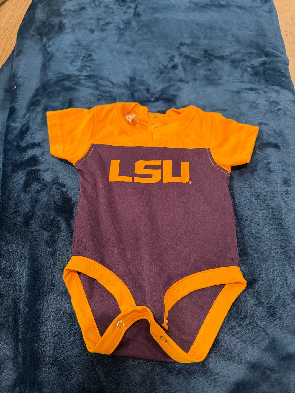 LSU Infant Purple & Orange One-Piece Bodysuit